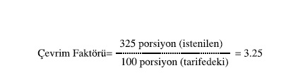 çevrim faktörü hesaplama