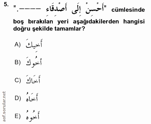 5. soru: șÉho S! jm" cimlesinde boş bırakılan yeri aşağıdakilerden hangisi doğru şekilde tamamlar? A) iloil B) ¡gai c) jél D)…