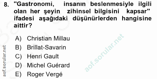 8. soru: "astronomi, insanın beslenmesiyle ilgili olan her şeyin zihinsel bilgisini kapsar" ifadesi aşağıdaki düşünürlerden ha…