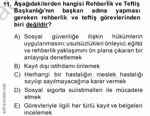 11. soru: Aşağıdakilerden hangisi Rehberlik ve Teftiş Başkanlığı'nın başkan adına yapması gereken rehberlik ve teftiş görevleri…