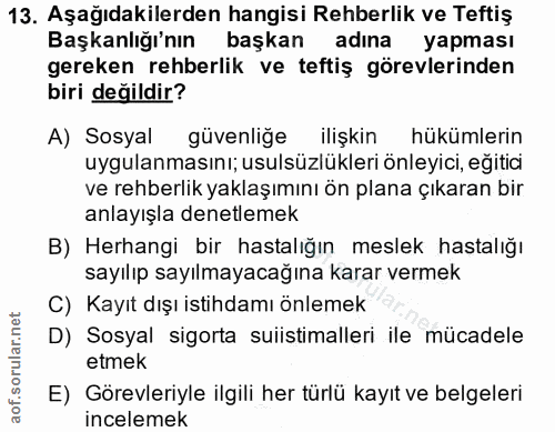 13. soru: Aşağıdakilerden hangisi Rehberlik ve Teftiş Başkanlığı'nın başkan adına yapması gereken rehberlik ve teftiş görevleri…