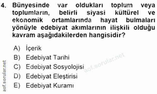 4. soru: Bünyesinde var oldukları toplum veya toplumların, belirli siyasi kültürel ve ekonomik ortamlarında hayat bulmaları yö…