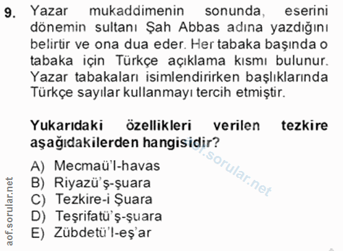 9. soru: Yazar mukaddimenin sonunda, eserini dönemin sultanı Şah Abbas adına yazdığını belirtir ve ona dua eder. Her tabaka ba…