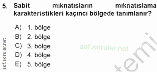 5. soru: Sabit mıknatısların mıknatıslama karakteristikleri kaçıncı bölgede tanımlanır? A) 1. bölge B) 2. bölge C) 3. bölge ao…