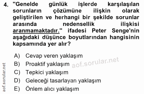 4. soru: "Genelde günlük işlerde karşılaşılan sorunların çözümüne ilişkin olarak geliştirilen ve herhangi bir şekilde sorunlar…