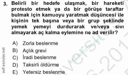 3. soru: Belirli bir hedefe ulaşmak, bir hareketi protesto etmek ya da bir görüşe taraftar bulmak için kamuoyu yaratmak düşünc…