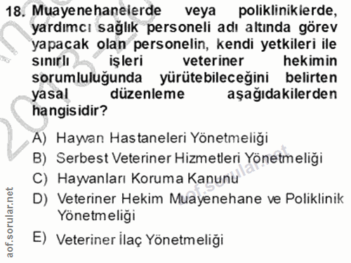 18. soru: Muayene hanelerde veya polikliniklerde, yardımcı sağlık personeli adı altında görev yapacak olan personelin, kendi ye…