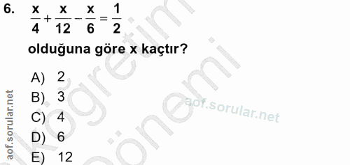 6. soru: 9 (V (a 9 (a