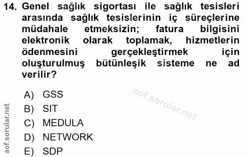 14. soru: Genel sağlık sigortası ile sağlık tesisleri arasında sağlık tesislerinin iç süreçlerine müdahale etmeksizin; fatura b…