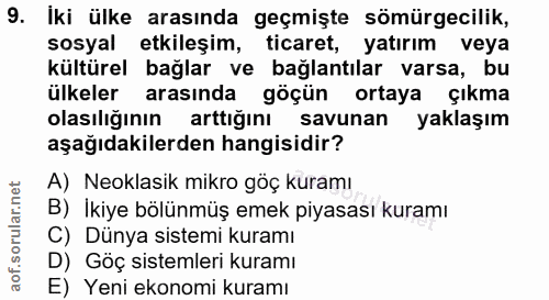9. soru: Iki ülke arasında geçmişte sömürgecilik, sosyal etkileşim, ticaret, yatırım veya kültürel bağlar ve bağlantılar varsa…