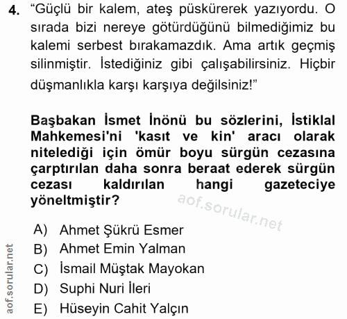 4. soru: "Güçlü bir kalem, ateş püskürerek yazıyordu. O sırada bizi nereye götürdüğünü bilmedığımiz bu kalemi serbest bırakama…