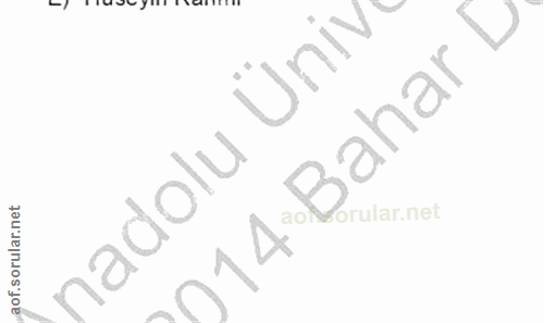 14. soru: 'nadolu Üniv ~ y'i 014 Bahar D ar.net
