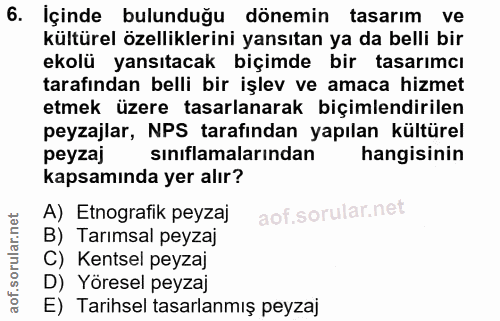 6. soru: İçinde bulunduğu dönemin tasarım ve kültürel özelliklerini yansıtan ya da belli bir ekolü yansıtacak biçimde bir tasa…